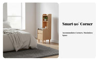 Slim Multi-Drawer Nightstand Modern Minimalist and Design Bedside Table Space-Saving Design Long-Lastinging Construction
