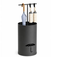 Umbrella Stand with Hanging Bar Metal Organizer Tall for Office