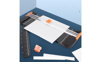Sliding Paper Trimmer Desktop Paper Slicer Manual Paper Trimmer Secure Ergonomic Folding Ruler Convenient Function Suitable for Home School Office Craft Room