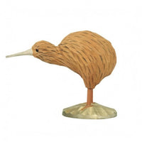 Wooden Bird Figurine Faceted Wooden Bird Figurines Slender Legs
