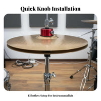 Quick Release Cymbal Nut Aluminum Alloy Instant-Release Cymbal Topper Percussion Accessory Easy Installation Lightweight