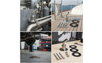 Stainless Steel Exhaust Flange Pipe Fitting Bolt-on Flange Adapter with Screws Long-Lasting Exhaust Connector with Gaskets Easy Installation for Parking Heater