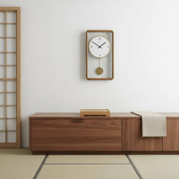 Wooden Pendulum Wall Timepiece Vintage Design Retro Pendulum Timepiece Large