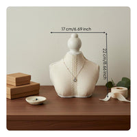 12 Pieces Lace Necklace Bust Decorative Necklace Mannequin Stand Lightweight
