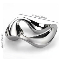 Nordic Fruit Tray Easy to Clean Stainless Steel Fruit Bowl Dishwasher Safe