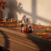 Festive Tabletop Figurine Spooky Halloween Figurine Small Halloween Figurines Mini for Mantel, Shelf, Desk