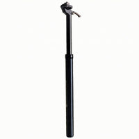 Dropper Seatpost with Shock Absorption Waterproof Manual Dropper Seatpost Adjustable for Commuters, Folding Bikes