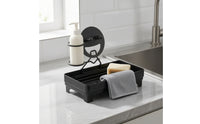 Kitchen Sink Organizer with Drain Spout Self-Draining Kitchen Sink Organizer Countertop