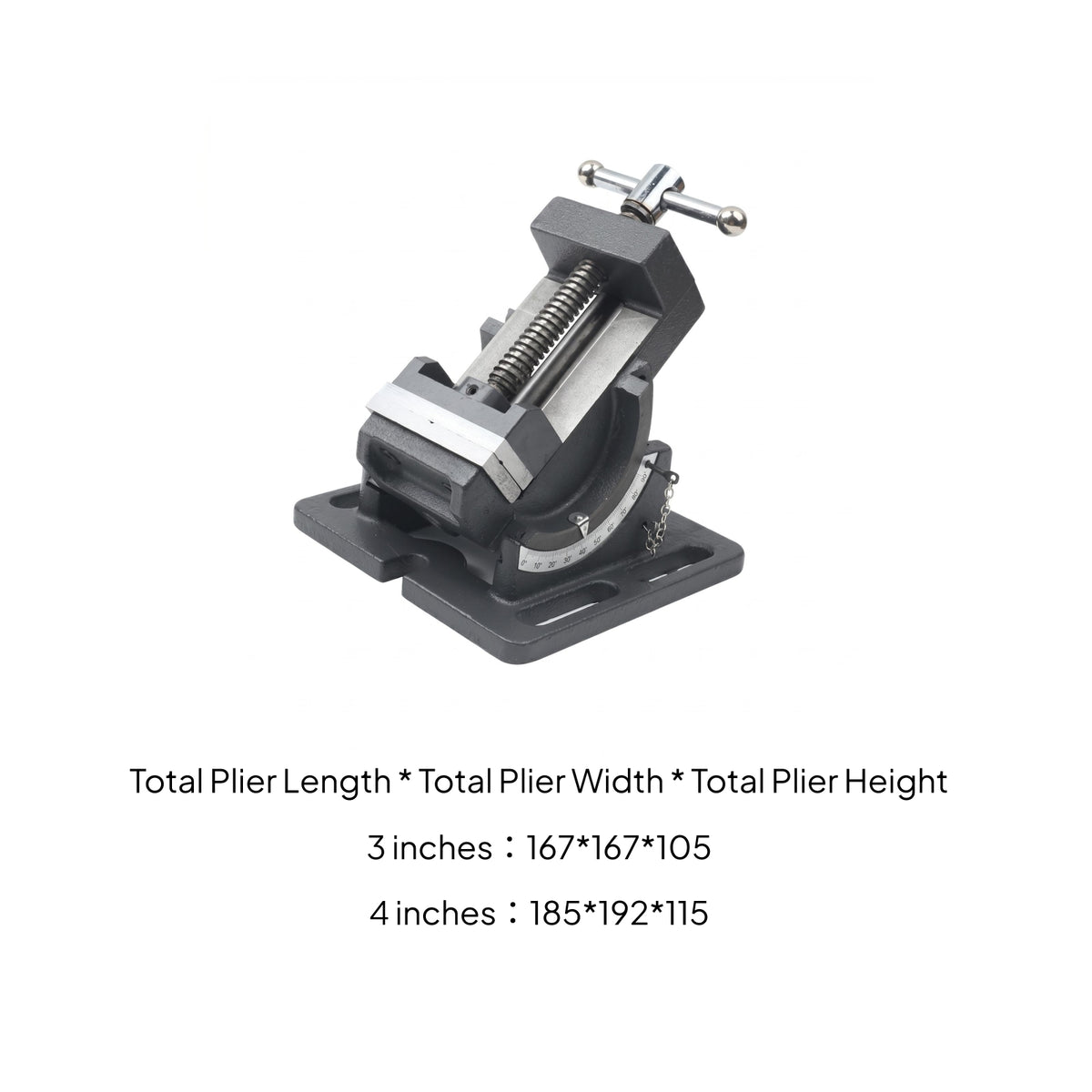 Tilting Vise Heavy-Duty Swivel Bench Vise Metal for Workbench
