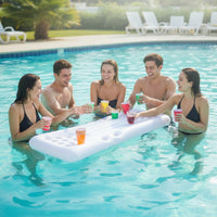 Buoyant Tray Rectangular Inflatable Pool Tray PVC Cup Holder Float