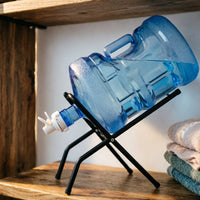 Folding Water Jug Stand Foldable Household Storage Portable for Camping, Travel