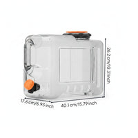 Faucet Water Container Flat-Sided Translucent Rectangular Water Storage Container Outdoor Gear Odornon-Odorous for Home Use