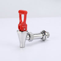 Polished Hot-Water Dispenser Faucet Long-Lasting Dispenser Tap with Lever Handle Compact Water Spigot Reusable for Beverage Dispensers