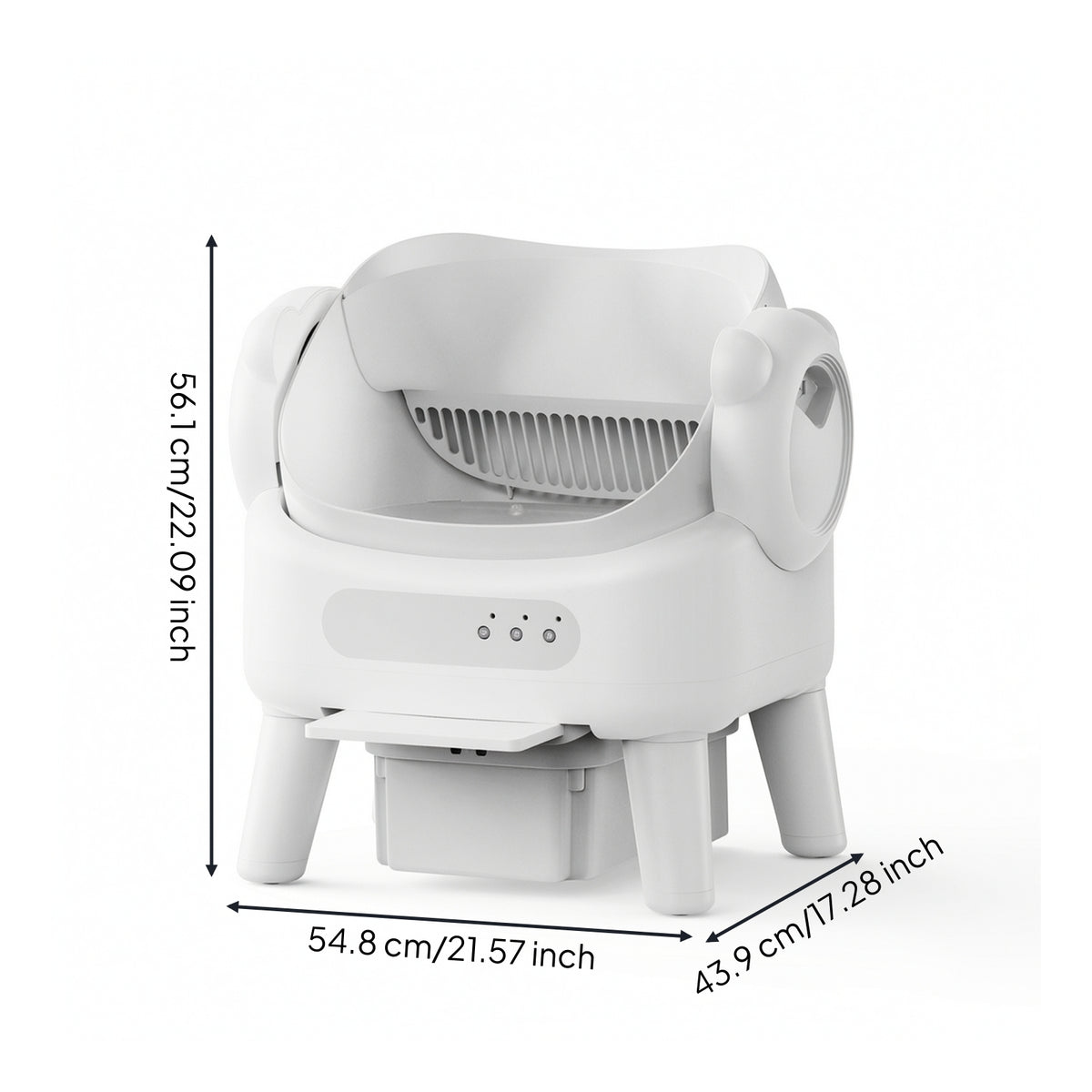 Removable Open-Top Automatic Litter Box Electric Automatic Cat Litter Box Safety Pet Supply Odor Control for Apartment