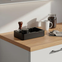 Espresso Tamping Station Multi-Function Portafilter Holder Base Built-in Storage