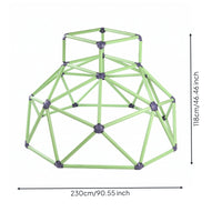 Geodesic Climbing Dome Multi-Sided Base Indoor Climbing Dome Light-Colored for Children