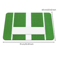 Baseball Hitting Mat Featuring Plate Markings Markings 5mm Batting Mat with Home Plates Outdoor for Softball Athletes, Backyard