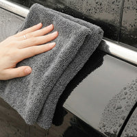 Double-Sided Car Drying Towel with Twisted Loop Weave, Magic Wipe Cloth for Multi-Purpose Use, Reusable Twisted Pile
