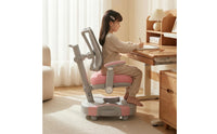 Adjustable Study Chair Armrests Kids Desk Chair Wheels for Students