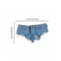 1/6 Scale Denim Shorts Slightly 12 Inch Doll Shorts Real Pockets Collectible Accessory for Hobbyists