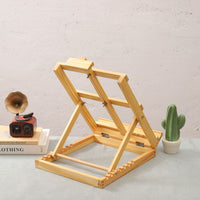 Solid Wood Easel for Artists, Wooden Painting Easel with Board, Children's Display Stand, Oil Painting Sketch Easel