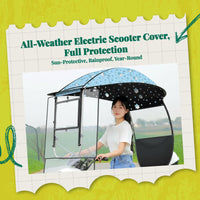 Removable electric motorcycle sun shade