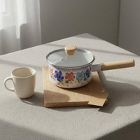 Infant Meals Pot Induction Compatible Enameled Pan Easy to Clean for Infants