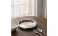 Plate Stackable Stainless Steel Plate Easy-to-Clean Hot Pot Dish for Restaurants, Kitchen
