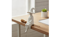 Enchantress on Witch's Riding Implement Ornament Dangling Enchantress on Witch's Riding Implement Whimsical Shelf Sitter for Mantel, Windowsill