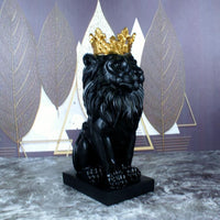 European Crown Lion Ornament Resin Craft