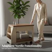 3-Tier Foldable Utility Trolley Multi-Functional Storage Cart With Casters Lockable Casters for Students, Office Workers