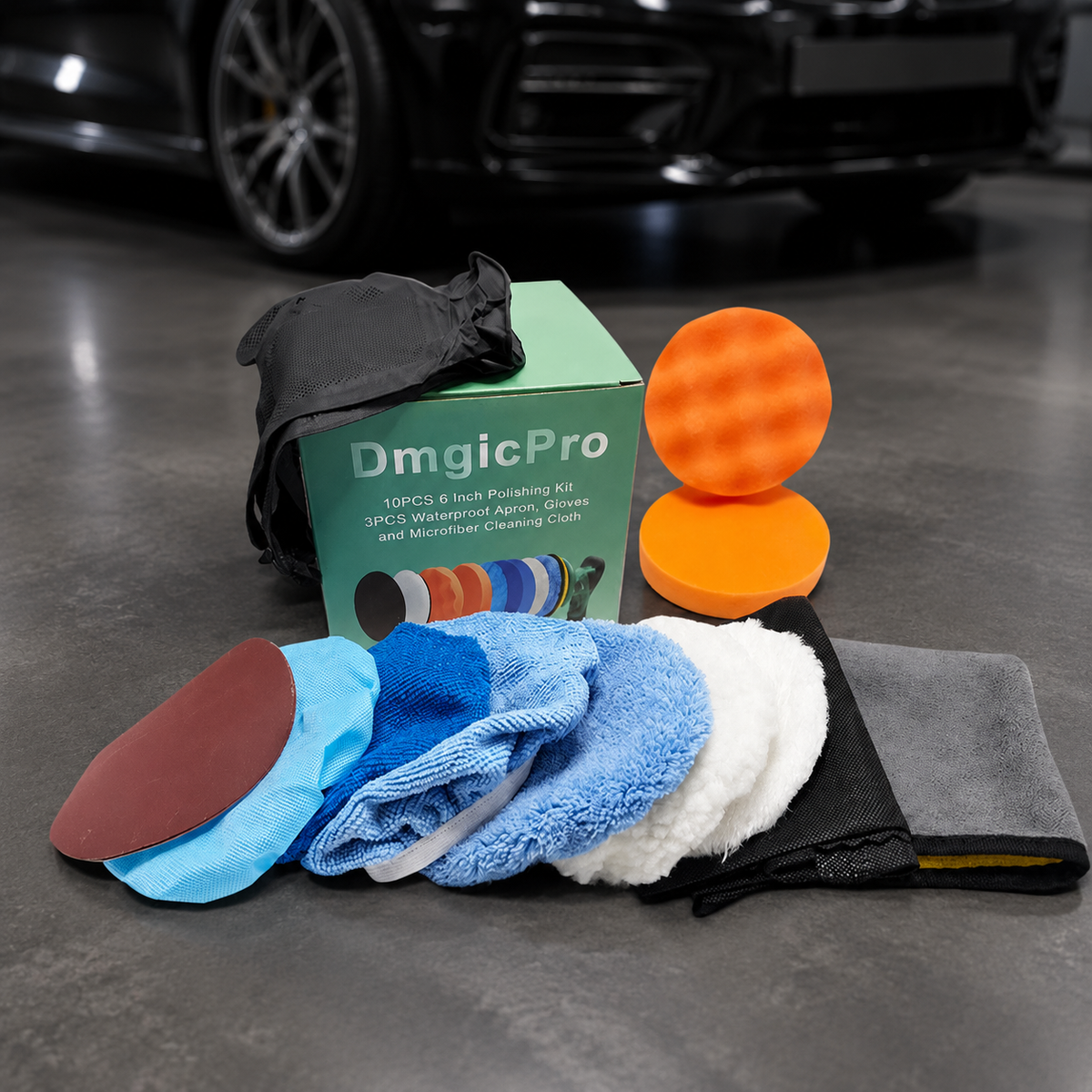car polishing and waxing kit