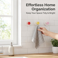 Kitchen Hook for Organization with a Single in a Vibrant Pink Color, Heavy Duty Suction Cup for Students in a Cartoon Style
