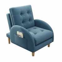 Transformable Chair Bed Space Saving Single Sofa Multi-Functional Comfortable Cushioning for Students, Young Adults, Small Areas