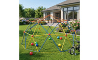 Kids Climbing Dome  -Colorful Climbing Structure Frame Holds Playground Equipment for Ages 4 to 10, Children, Backyard