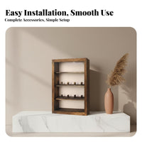 Wooden Shadow Box Solid Wood Keepsake Shadow Box Frame for Collectors, Crafters