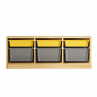 Educational Toy Shelf Solid Wood Educational Storage Shelf Large Capacity Wooden Toy Storage Unit for Young Children, Preschoolers, Playroom, Nursery