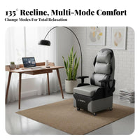 Lounge Station with Rotating Tray Reclining Function Computer Armchair Sofa-Like Comfort Ergonomic Design for Adults