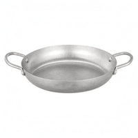 Stainless Steel Seafood Pan Vintage Style Stainless Steel Skillet Loop Handles