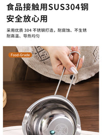 304 Stainless Steel Chocolate Melting Pot with Double Boiler