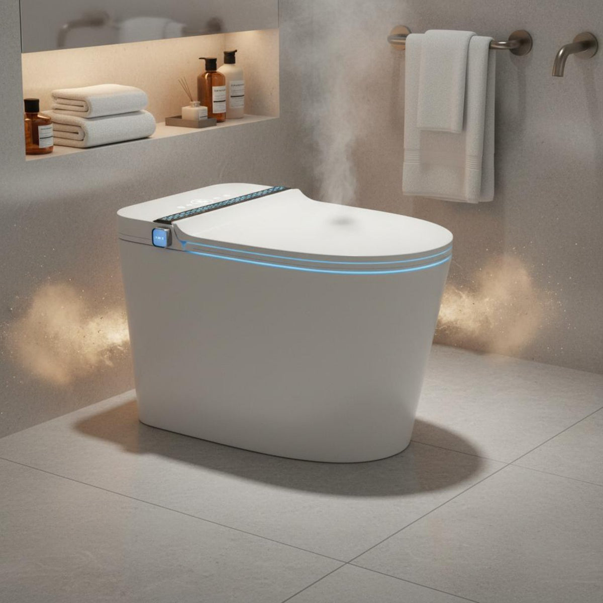 Automatic Toilet Instant Heating Bidet Toilet Bathroom Fixture Double Water Path Sterilization