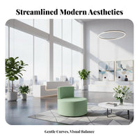 Minimalist Design Curved Sectional Couch Comfortable Upholstery Commercial Furniture Wear-Resistant Modular Sofa Two-Tone Color Scheme for Visitors, Office Workers, Interior Designers, Reception Area, Lobby, Waiting Room, Bedroom