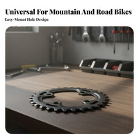 64BCD Chainring Strong Compatibility Steel Bike Chainwheel Lightweight Mountain Bike Chainring for Cyclists, Biking, Trail Riding, Downhill Biking
