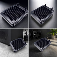 Black-Cooling Heat Exchanger Aluminum Liquid-Cooling Heat Exchanger Compact Heat Exchanger High-Performance for DIY Builders