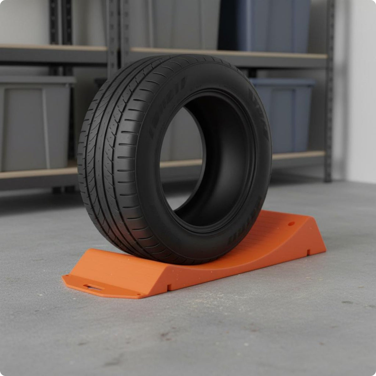 2 Pieces Anti-Slip Tire Ramp High Load Capacity Car Tire Ramp Storage Use