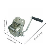 1200Lb Brake Winch Bidirectional Self-Locking Trailer Winch Heavy Duty Vehicle Accessory for Marine