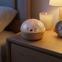 Stress-Relief Steamed Bun Compress Toy Cute Bun Compress Toy Soft Pearly for Children, Adults, Office, Desk
