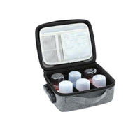 Waterproof Textile Company Seal Storage Box Adjustable Dividers Stamp Organizer Bag with Lock Multi-Functional Important Document Holder Large Capacity for Accountants, Business Owners