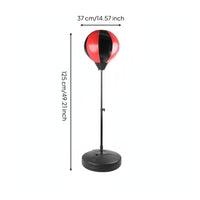 49.21 inch Inflatable Punching Ball Punching Ball with Gloves Easy to Assemble Speed Bag Stand Set for Kids