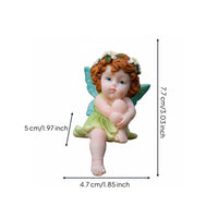 Flower Fairy Figurine Colorful Miniature Garden Fairy Charming Design